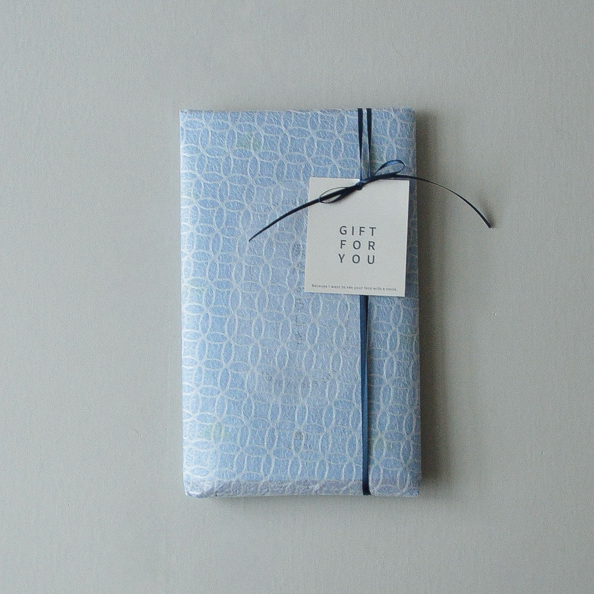 エコバッグORIBA Lサイズ + ブルーラッピング