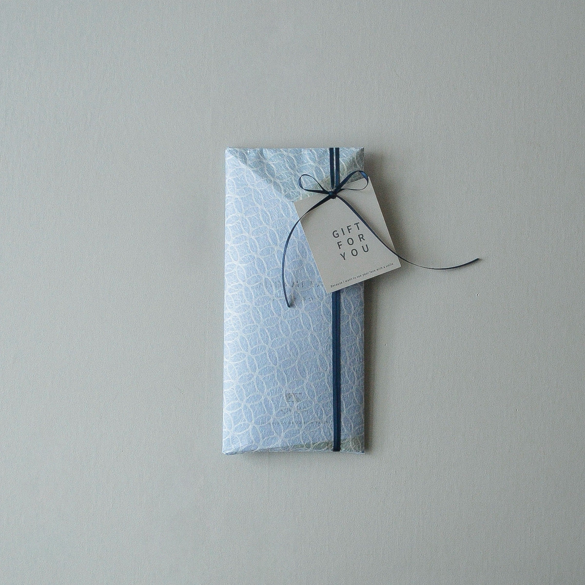 エコバッグORIBA Lサイズ + ブルーラッピング