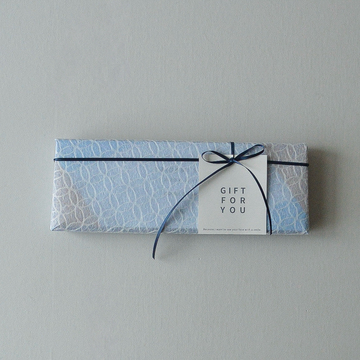 エコバッグORIBA Lサイズ + ブルーラッピング