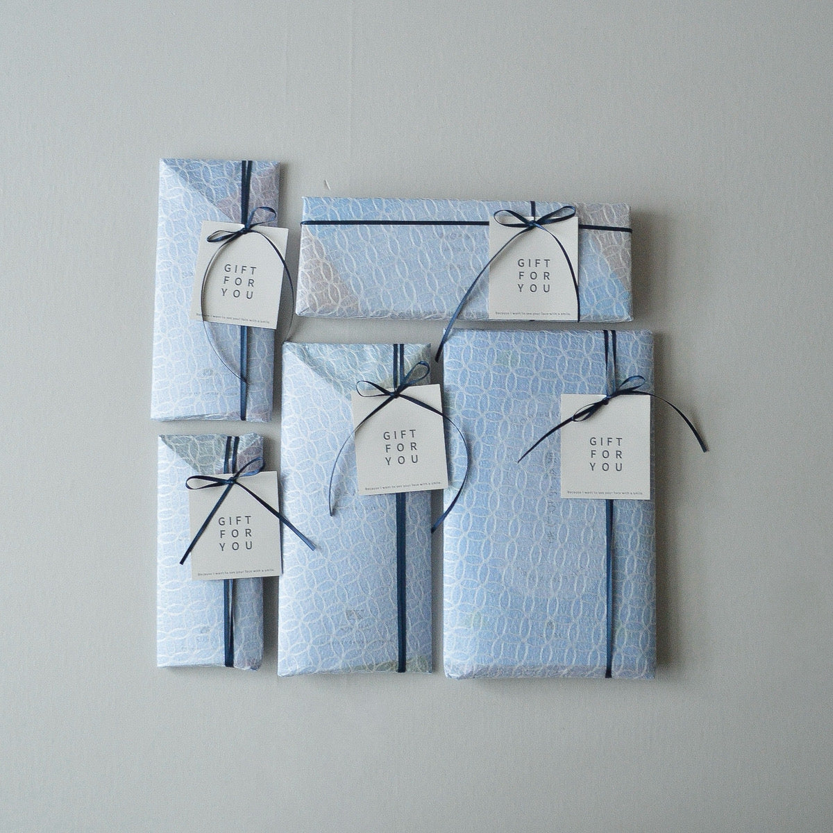 エコバッグORIBA Lサイズ + ブルーラッピング