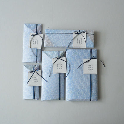 エコバッグORIBA Lサイズ + ブルーラッピング