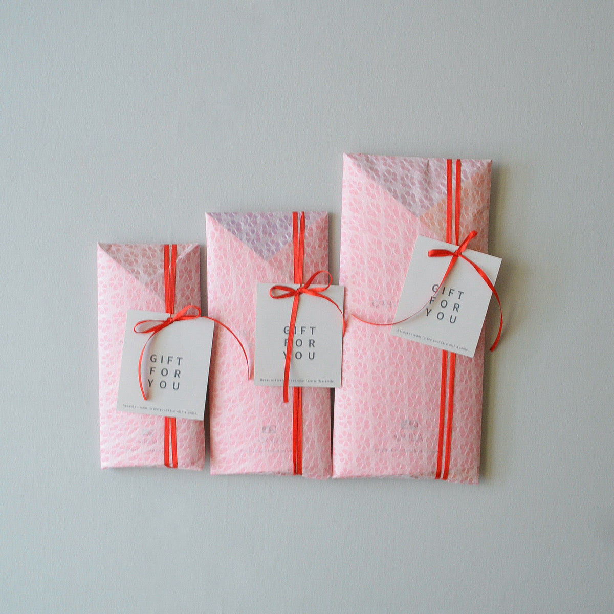 エコバッグORIBA Lサイズ + ピンクラッピング