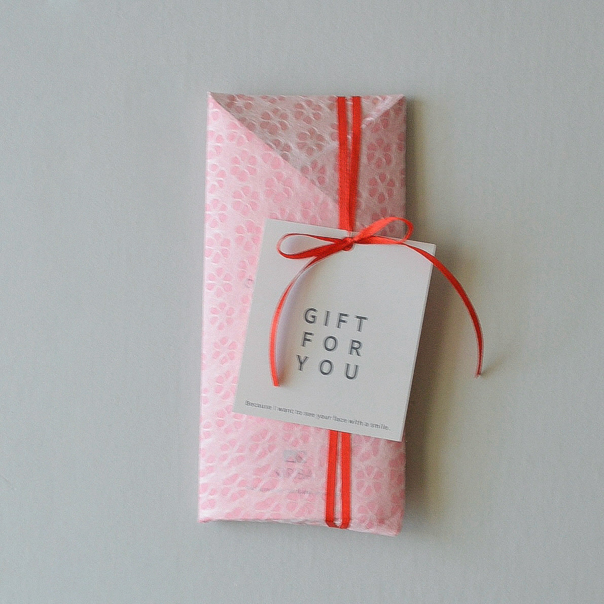 エコバッグORIBA Lサイズ + ピンクラッピング