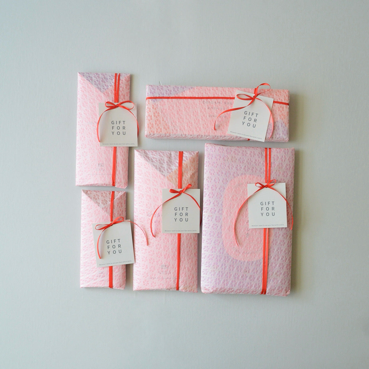 エコバッグORIBA Lサイズ + ピンクラッピング