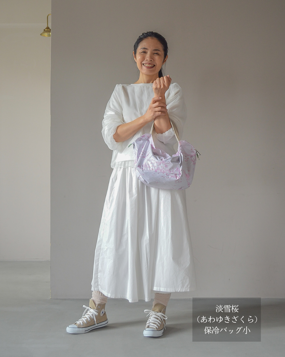桜柄ORIBA cooler|保冷バッグ小【予約：4月下旬お届け】