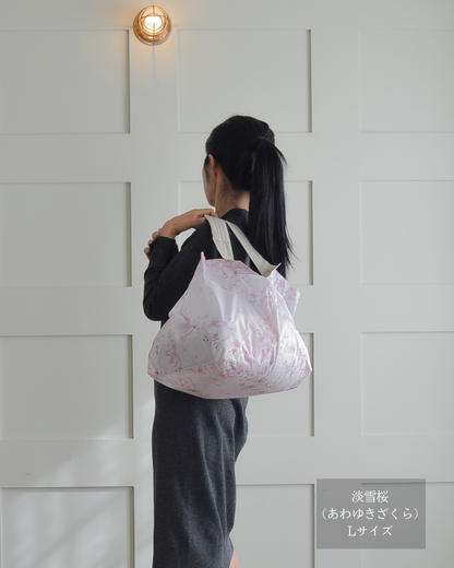 桜柄セルフレジ用エコバッグ |Lサイズ【予約：4月下旬お届け】