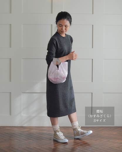 桜柄セルフレジ用エコバッグ|Sサイズ【予約：4月下旬お届け】